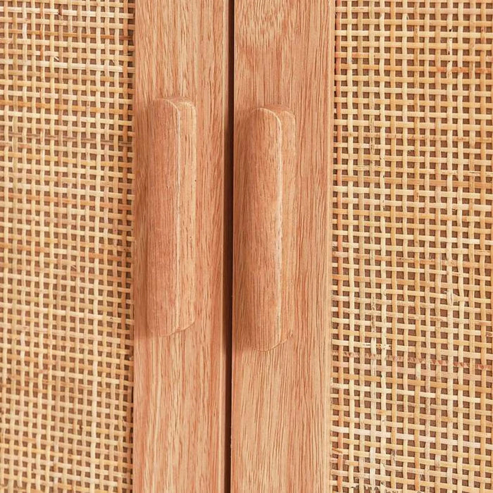 Oaktree Bar Cabinet With 2 Door 1 Drawer Rattan - Natural