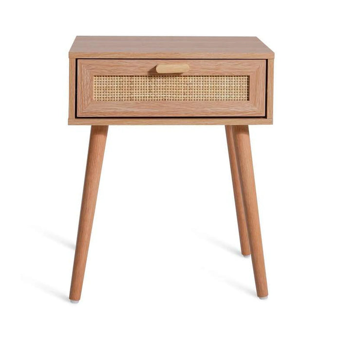 Oaktree Night Stand With 1 Drawer Rattan - Natural