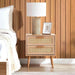 Oaktree Night Stand With 2 Drawer Rattan - Natural Pan Home