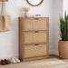 Oaktree Shoe Rack 18 Pairs With 3 Drawer - Natural Pan Home