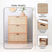 Oaktree Shoe Rack 18 Pairs With 3 Drawer - Natural Pan Home