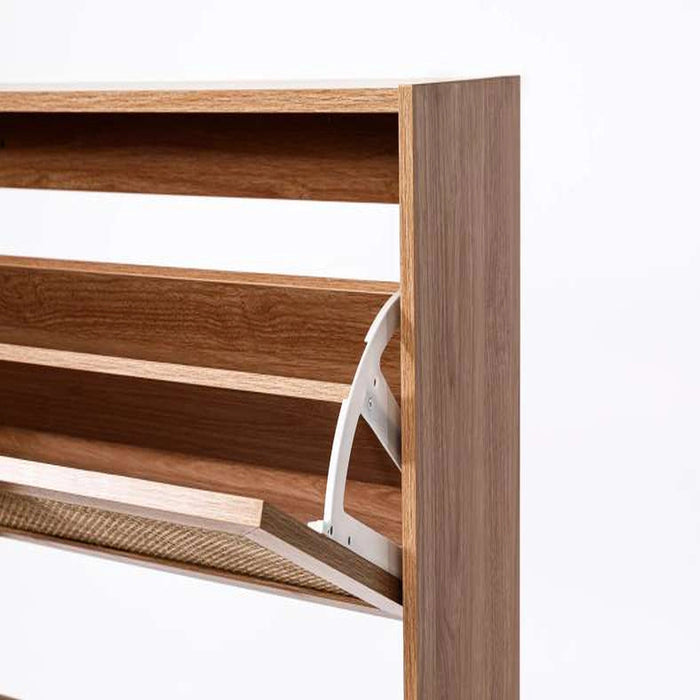 Oaktree Shoe Rack 18 Pairs With 3 Drawer - Natural Pan Home