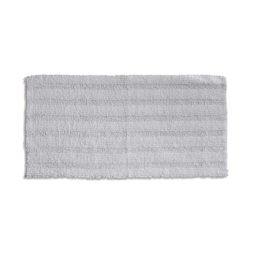 Oasis Soft Plush Chenille Bathmat- White - 60x120 cm Pan Home
