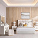 Ocrai Dresser With Mirror Marble - White & Gold Pan Home