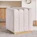 Ocrai Dressing Stool Upholstered- White Pan Home