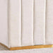 Ocrai Dressing Stool Upholstered- White Pan Home
