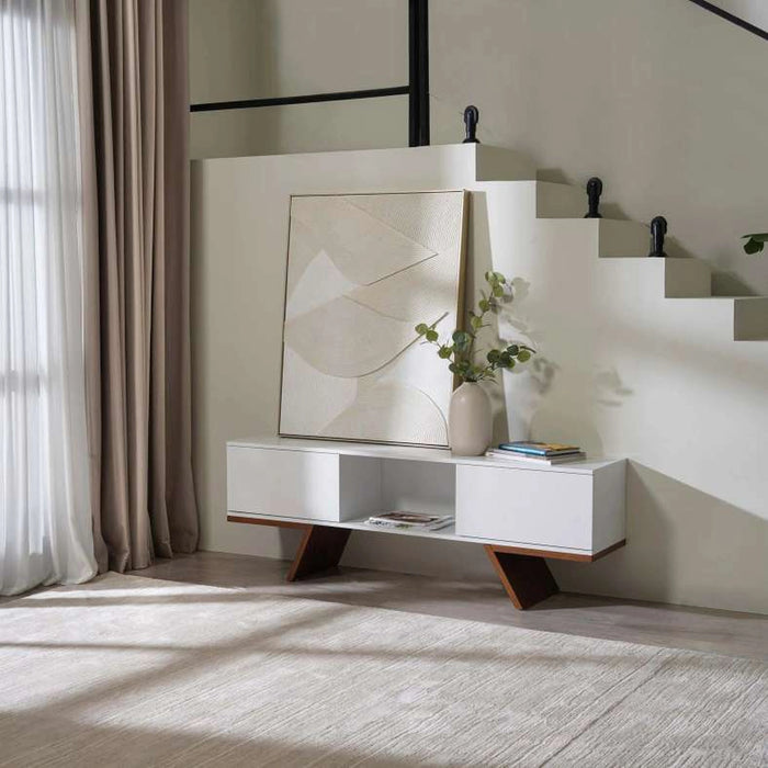 Octona Tv Unit Upto 60 Inch - White Natural