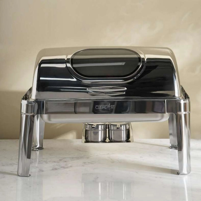 Odie Chafing Dish With Window 9L -Chrome