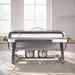 Odie Rectangular Chafing Dish 9L -Chrome Pan Home