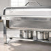 Odie Rectangular Chafing Dish 9L -Chrome Pan Home