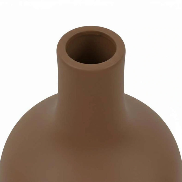 Odin Leona Polyresin Decor Vase 12.5X12.5X22Cm - Brown