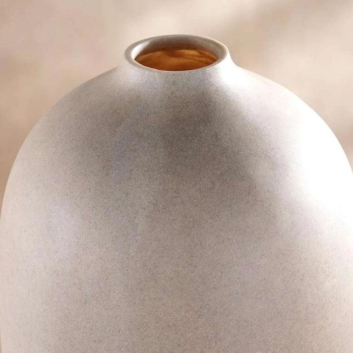 Odin Lesli Polyresin Decor Vase 26.8X26.8X50Cm -  Beige