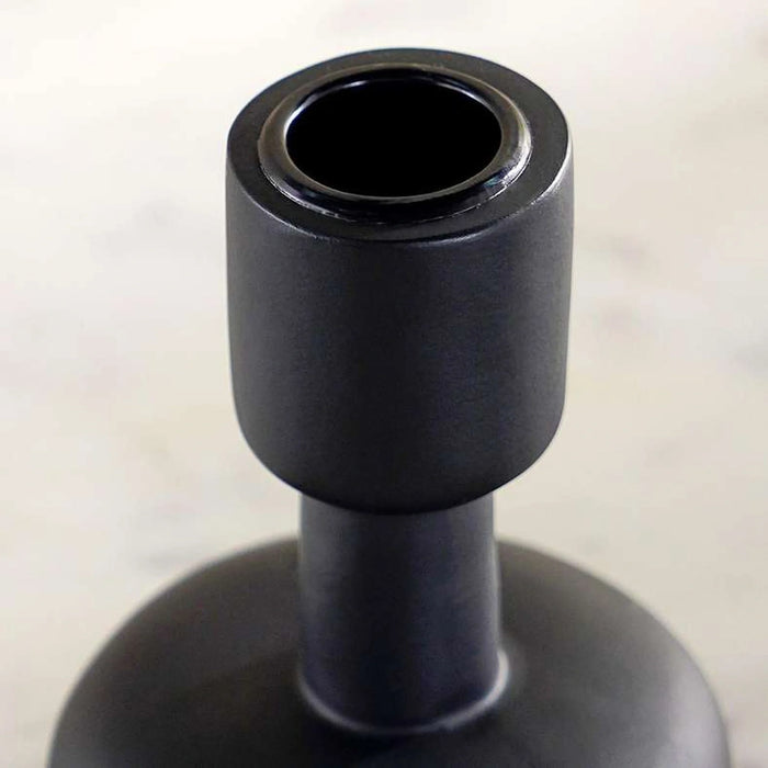Odin Lisbeth Polyresin Candle Holder 8X8X10Cm - Black