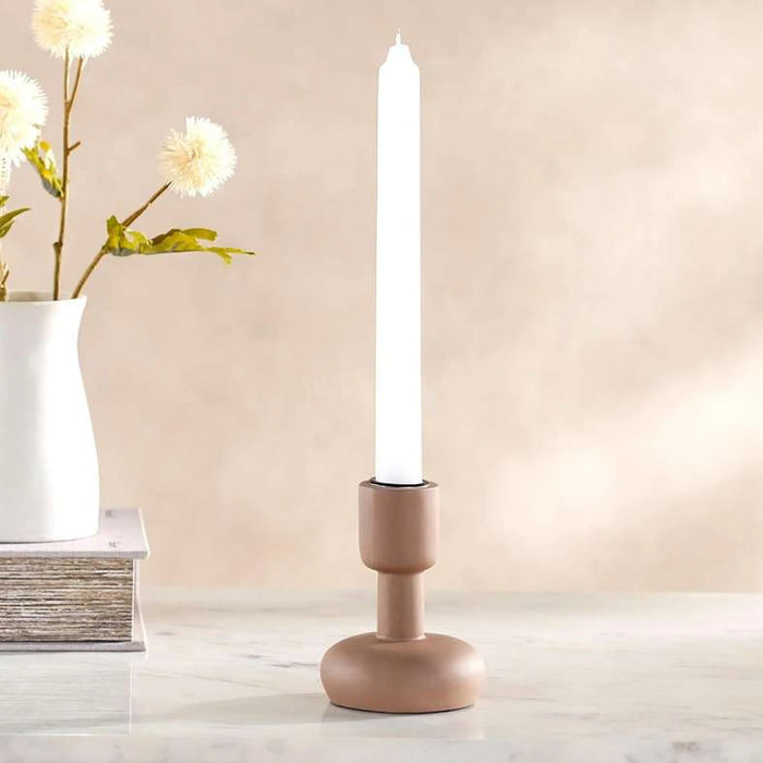 Odin Lisbeth Polyresin Candle Holder 8X8X10Cm - Brown