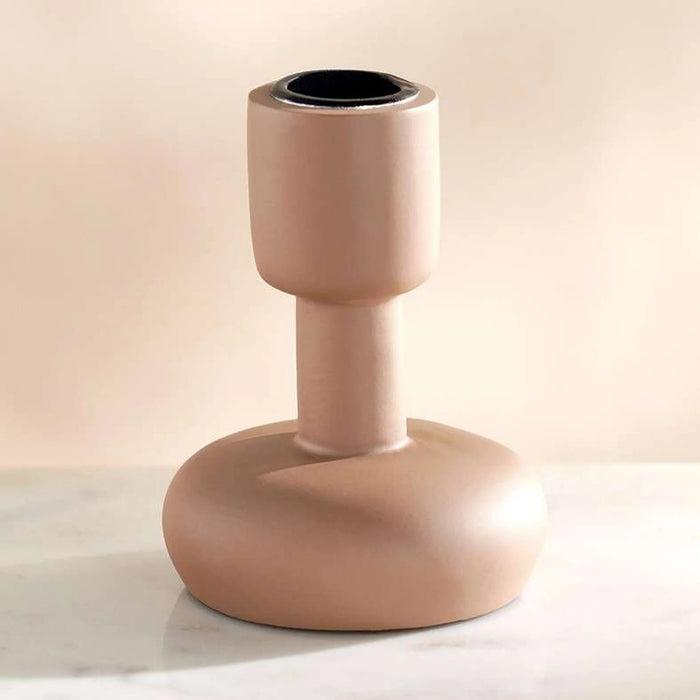 Odin Lisbeth Polyresin Candle Holder 8X8X10Cm - Brown