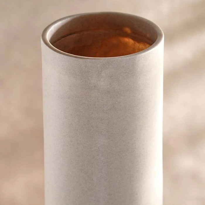 Odin Lydia Polyresin Decor Vase 30X30X70Cm - Beige