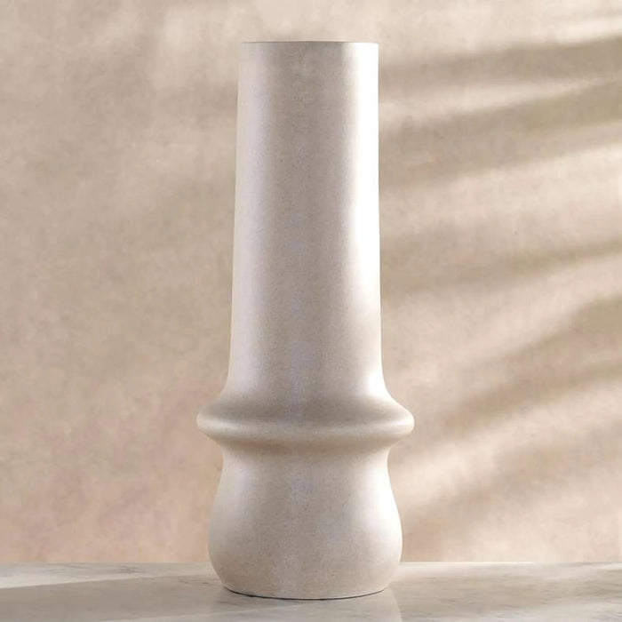 Odin Lydia Polyresin Decor Vase 30X30X70Cm - Beige