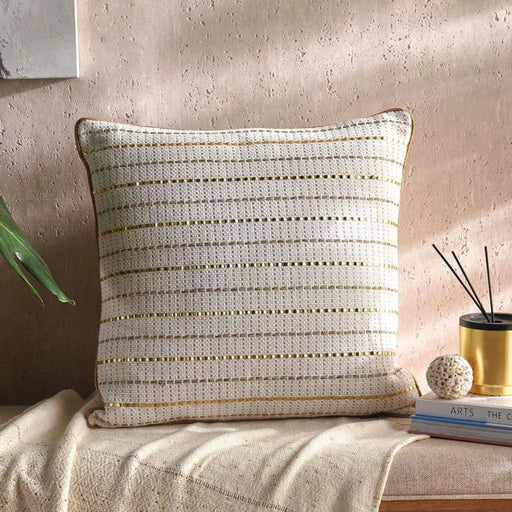 Ohio Glam Down Alternative Filled Cushion 50X50Cm  - Gold Pan Home