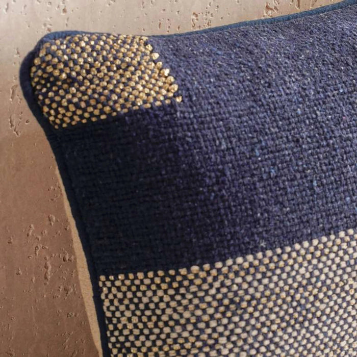 Ohio Plaid  Jazz Down Alternative Filled Cushion 30X50Cm - Blue Pan Home