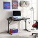 Oki Gaming Desk With Rgb Light - Black Pan Home
