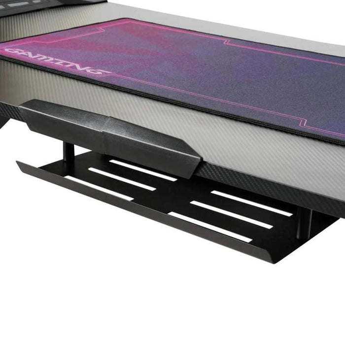 Oki Gaming Desk With Rgb Light - Black Pan Home