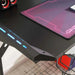 Oki Gaming Desk With Rgb Light - Black Pan Home