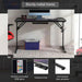 Oki Gaming Desk With Rgb Light - Black Pan Home