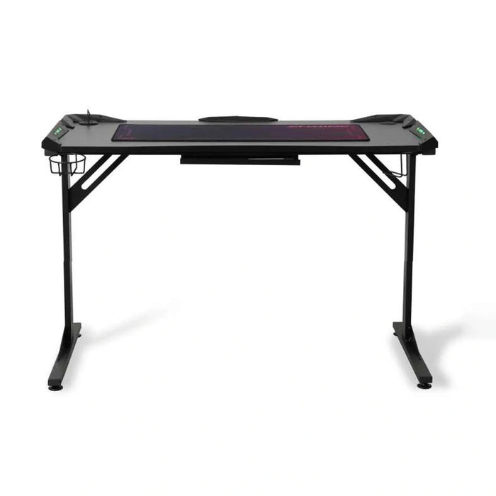 Oki Gaming Desk With Rgb Light - Black Pan Home