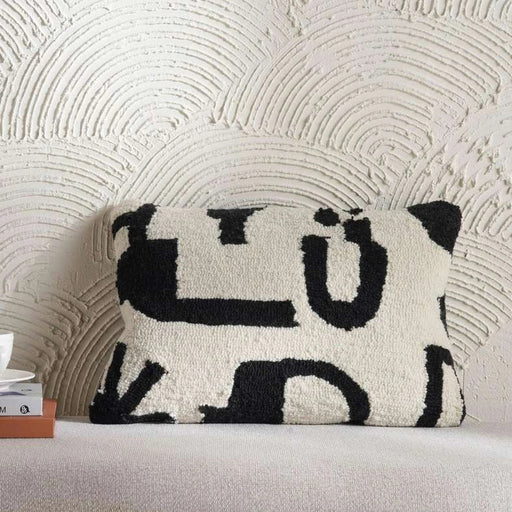 Olef Down Alternative Filled Cushion 35X50Cm - Black Pan Home