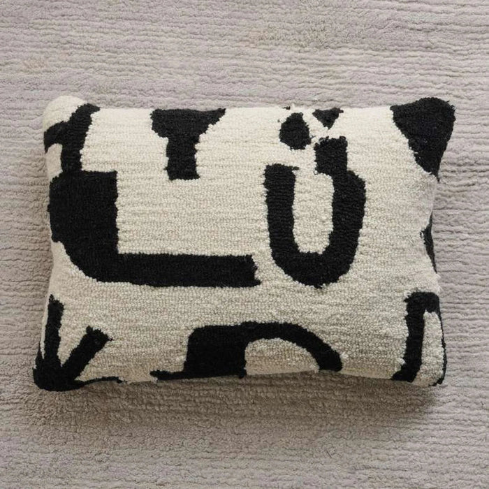 Olef Down Alternative Filled Cushion 35X50Cm - Black Pan Home