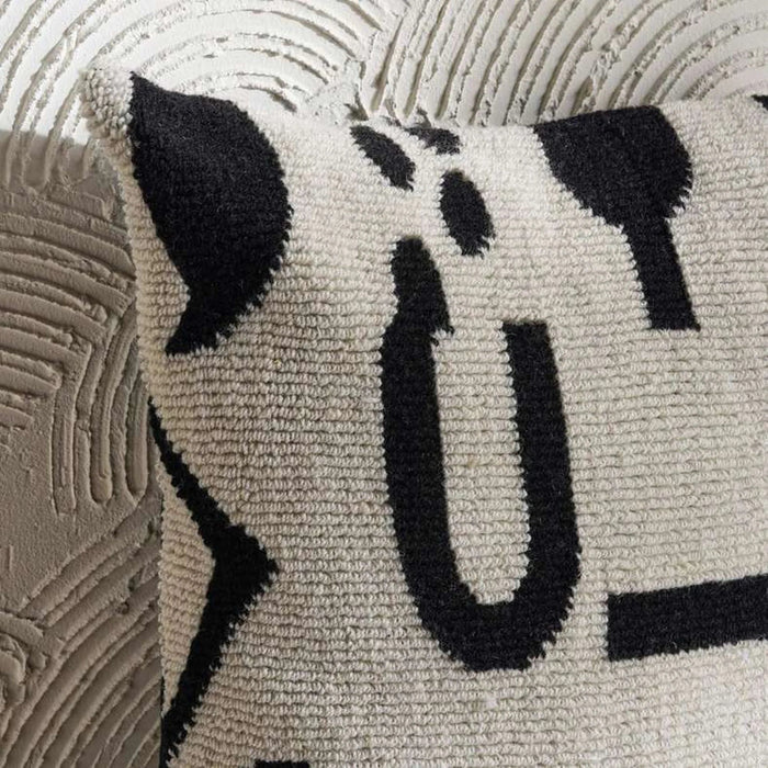 Olef Down Alternative Filled Cushion 50X50Cm - Black Pan Home