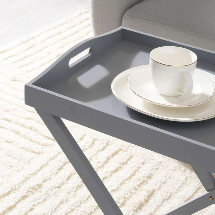 Oliove Folding Table With Tray - Grey Pan Home