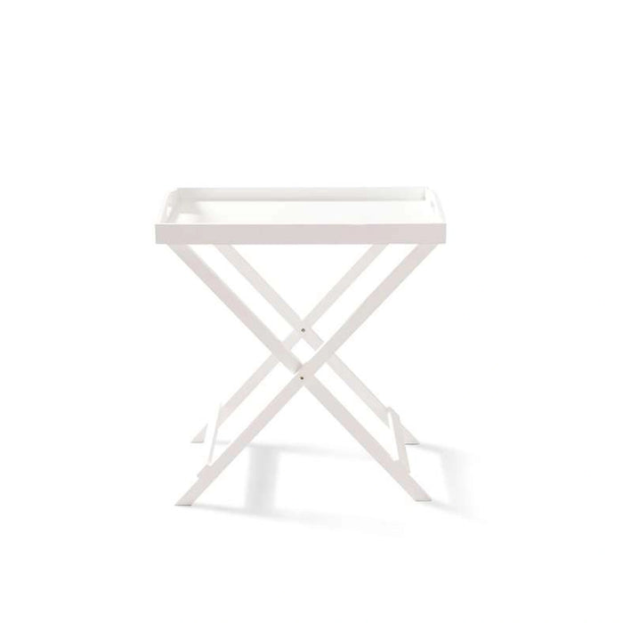 Oliove Folding Table With Tray - Off White