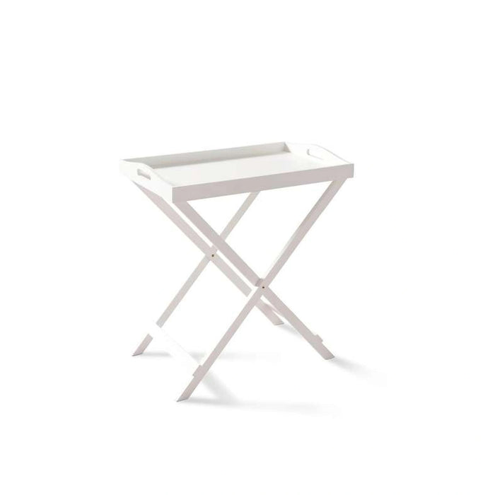 Oliove Folding Table With Tray - Off White