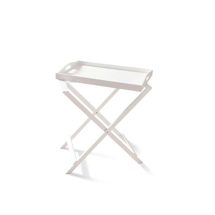 Oliove Folding Table With Tray - Off White
