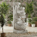 Olive Polyresin Floor Fountain 47X46X105Cm - Beige Pan Home