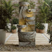 Olive Polyresin Floor Fountain 47X46X105Cm - Beige Pan Home