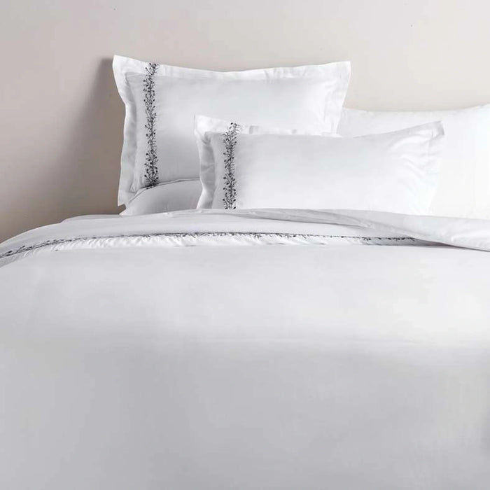 Olivia 3-Piece Embroidered King Duvet Cover Set 230X220Cm - Cream
