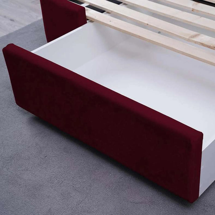 Olympia Base Velvet Maroon 160X200 Cm