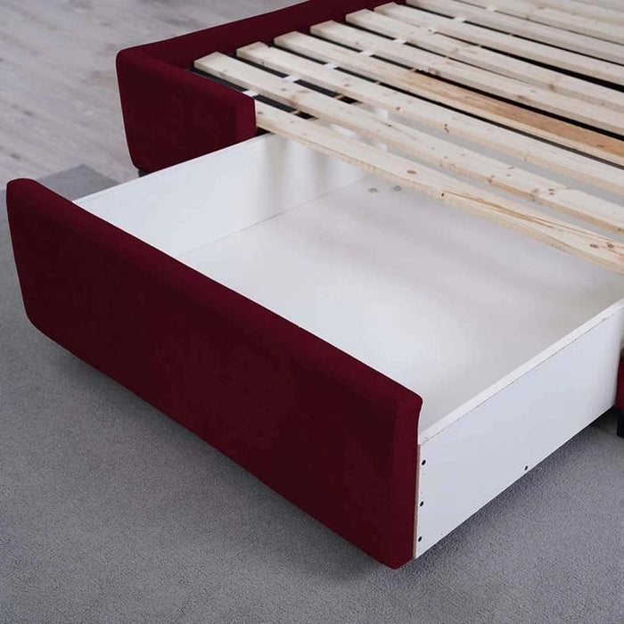 Olympia Base Velvet Maroon 180X200 Cm