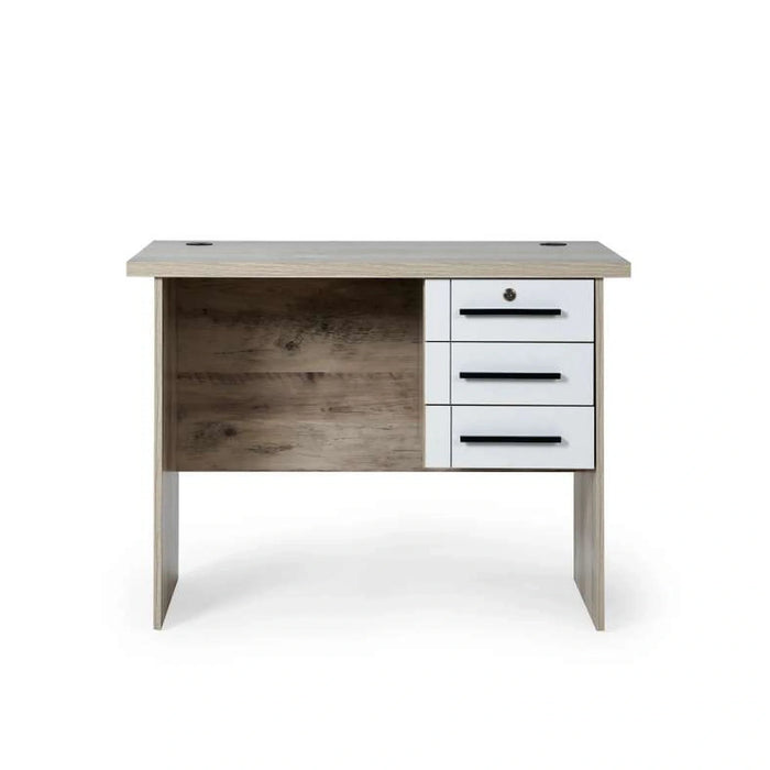 Omaha Office Desk - White Natural