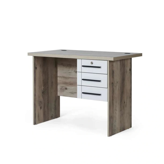 Omaha Office Desk - White Natural