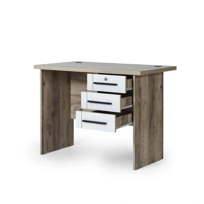 Omaha Office Desk - White Natural