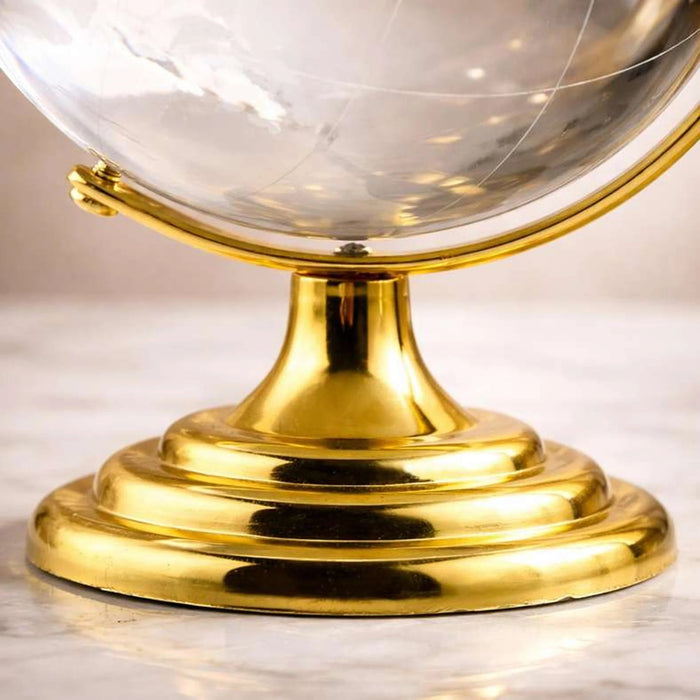 Omni Glass Decorative Globe Dia8X12Cm - Gold Pan Home