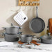 Oms 9-Piece Cookware Set - Grey Pan Home