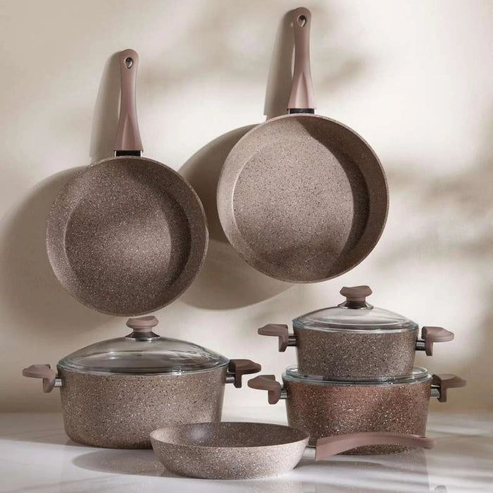 Oms Fry Pan Dia28Cm -Brown Pan Home