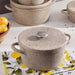 Oms / Ozo Wave 9-Piece Cookware Set -Beige Pan Home