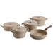 Oms / Ozo Wave 9-Piece Cookware Set -Beige Pan Home