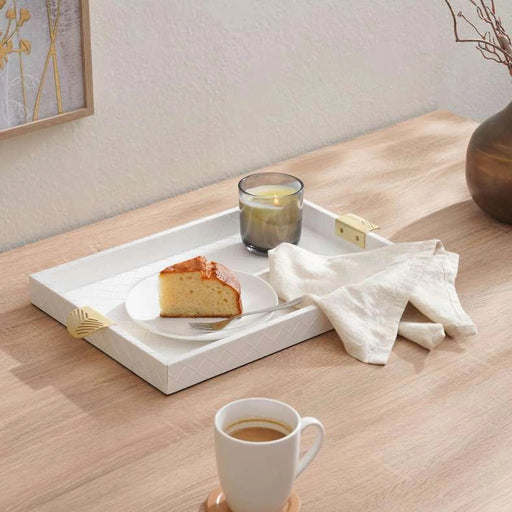 Onika Serving Tray 49X30X3.5Cm -White Pan Home
