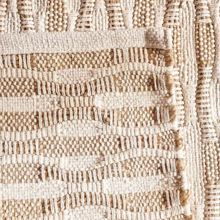 Ontario Hand Woven Jute With Cotton Dhurrie 60X90Cm - Beige